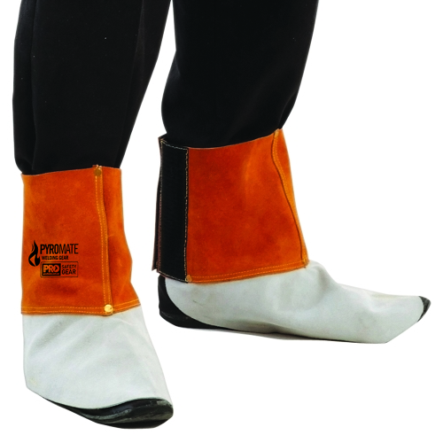 PRO SPATS WELDERS LEATHER VELCRO STRAPS LARGE